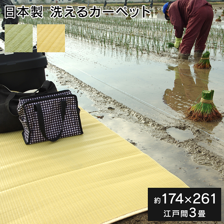 ラグ 洗える 日本製 国産 アウトドア レジャー アウトドア 和室 シンプル